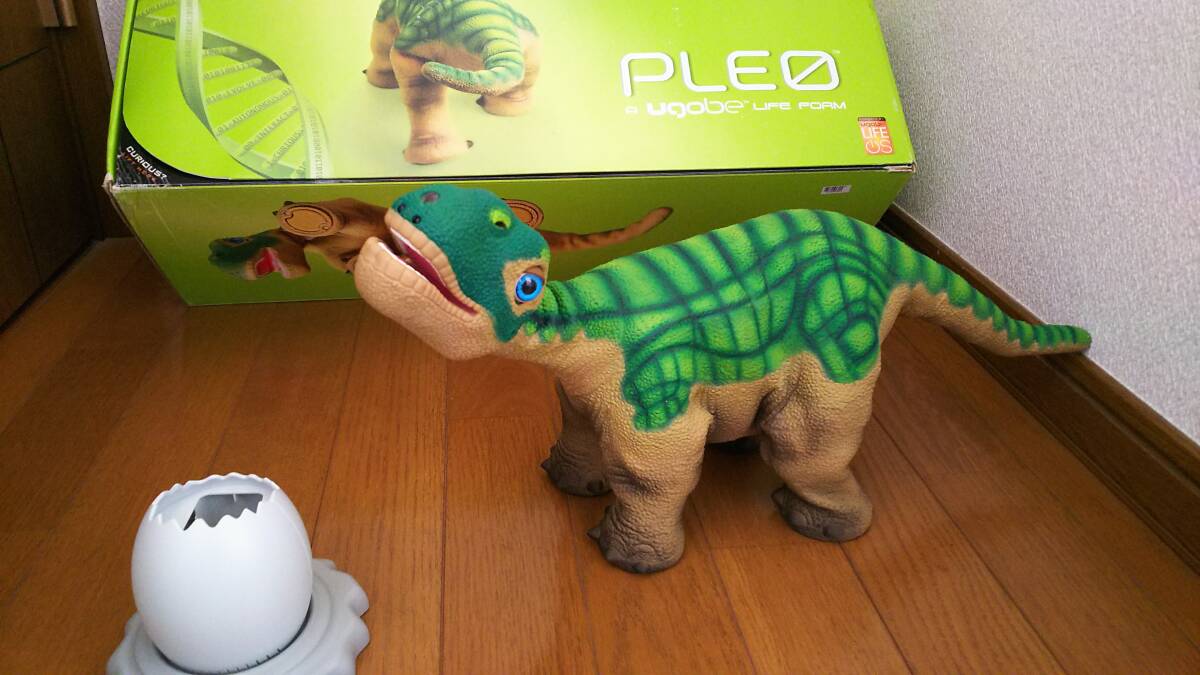 【希少 稼働! PLEO 恐竜 ロボット 新品バッテリー付き 皮膚裂け無し プレオ AIBO好きにも UGOBE BDL ①】_画像9