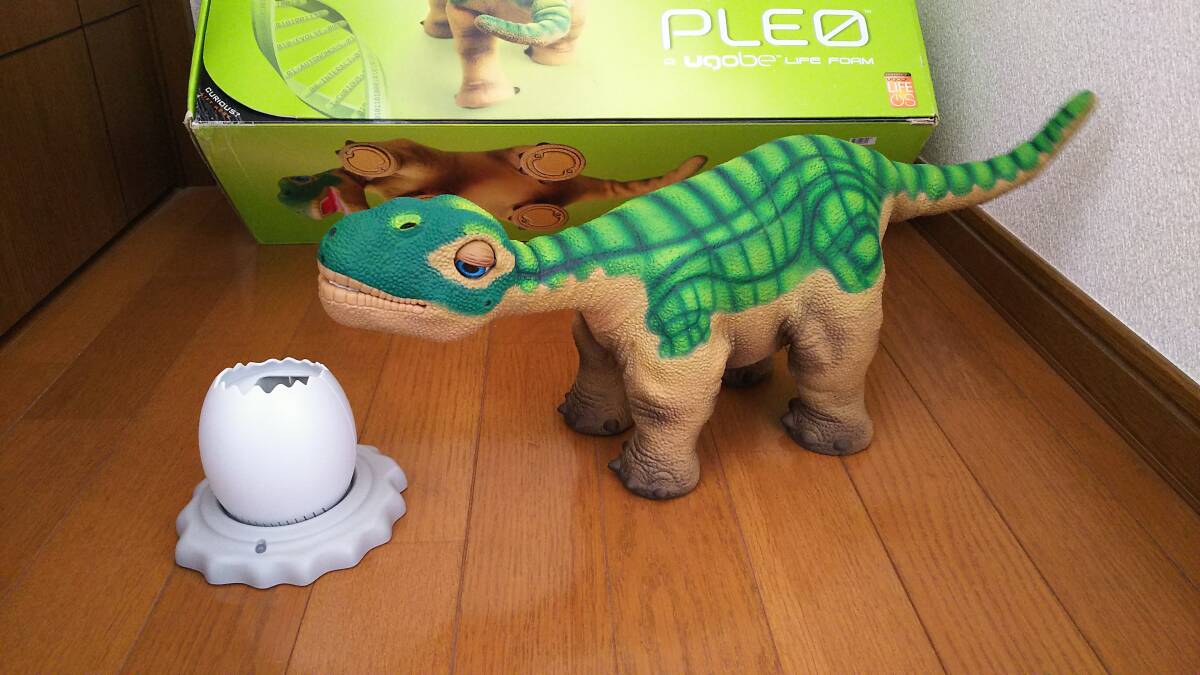 【希少 稼働! PLEO 恐竜 ロボット 新品バッテリー付き 皮膚裂け無し プレオ AIBO好きにも UGOBE BDL ①】の画像5