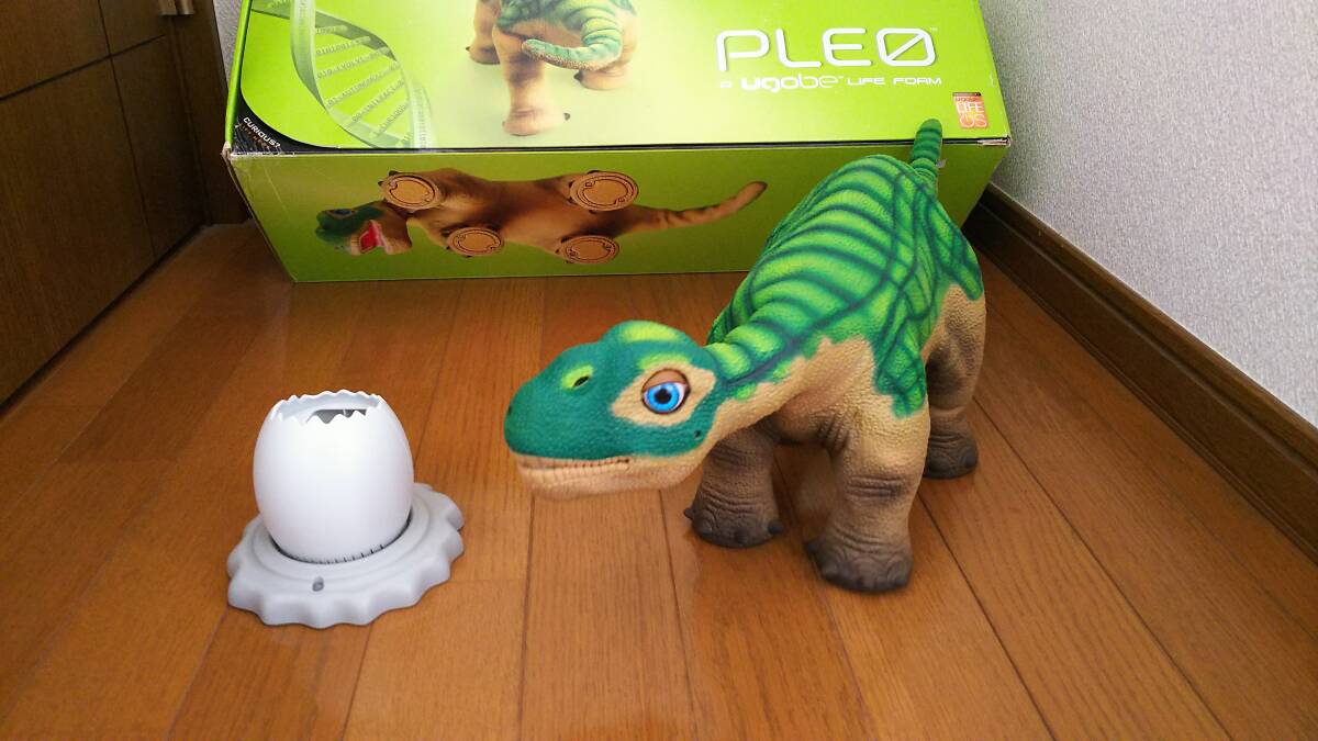 【希少 稼働! PLEO 恐竜 ロボット 新品バッテリー付き 皮膚裂け無し プレオ AIBO好きにも UGOBE BDL ①】の画像10