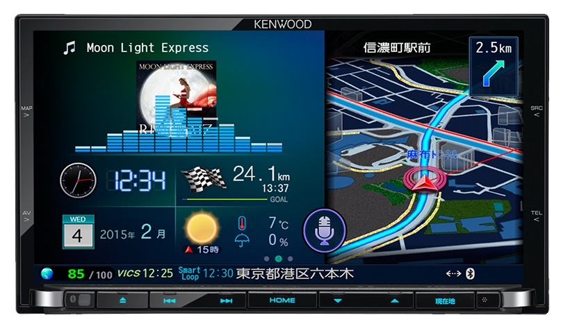 【未使用！ KENWOOD 彩速ナビ MDV-Z702 地図データ最新版に更新済】の画像8