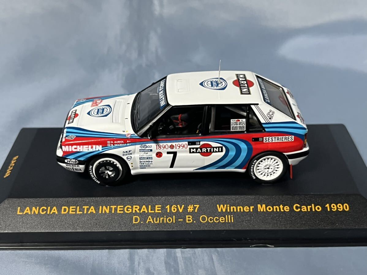 イクソ 製 ランチャ デルタ インテグラーレ 16V 1990年 モンテカルロ ラリー 優勝車   1/43の画像3