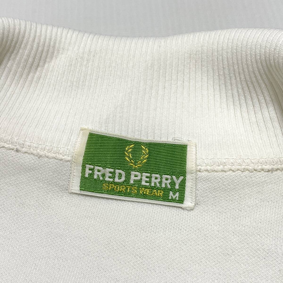 FRED PERRY フレッドペリー ジャージ トラックジャケット M 白 メンズ 旧タグ ビンテージ ヒットユニオン 24-0307_画像7