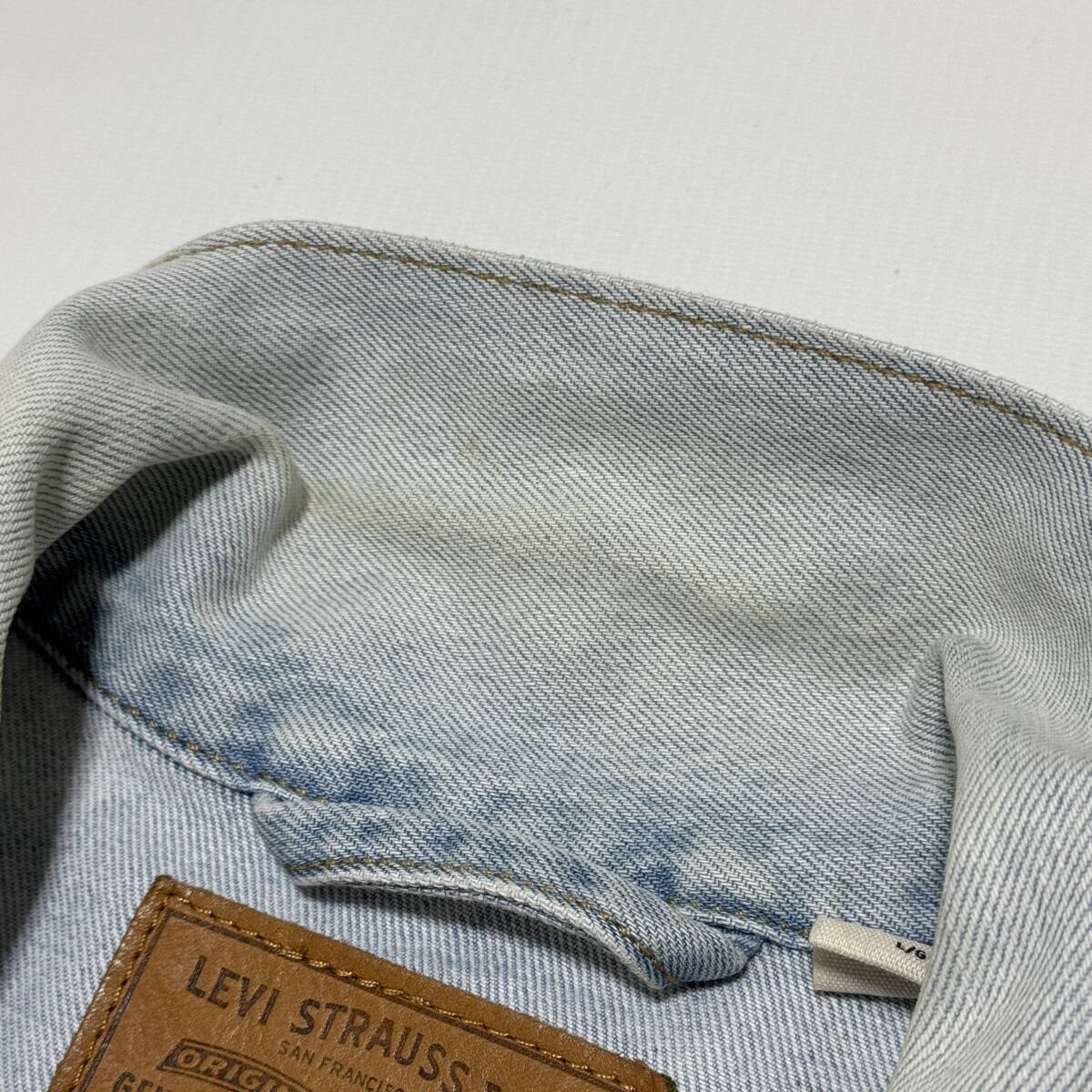 LEVI'S リーバイス VINTAGE FIT ジージャン デニムジャケット L メンズ 赤タブ BIGE リーバイストラウスジャパン 24-0319_画像7