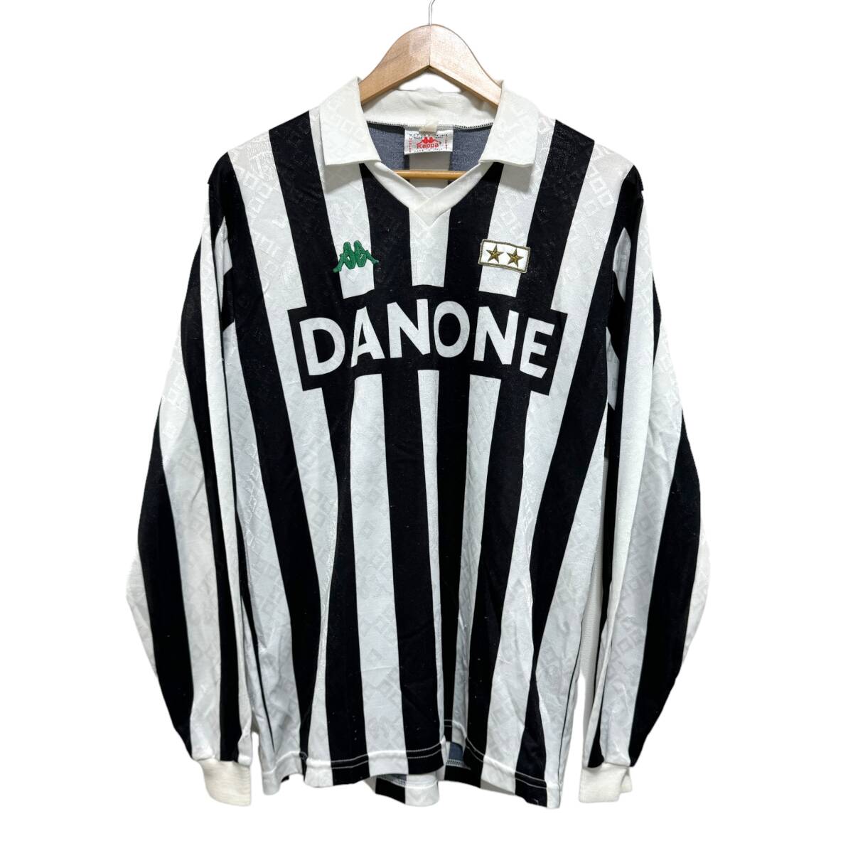 イタリア製 Kappa カッパ Juventus ユヴェントス ユベントス ユニフォーム ゲームシャツ L程度 白黒 メンズ サッカー 古着 24-0319_画像1