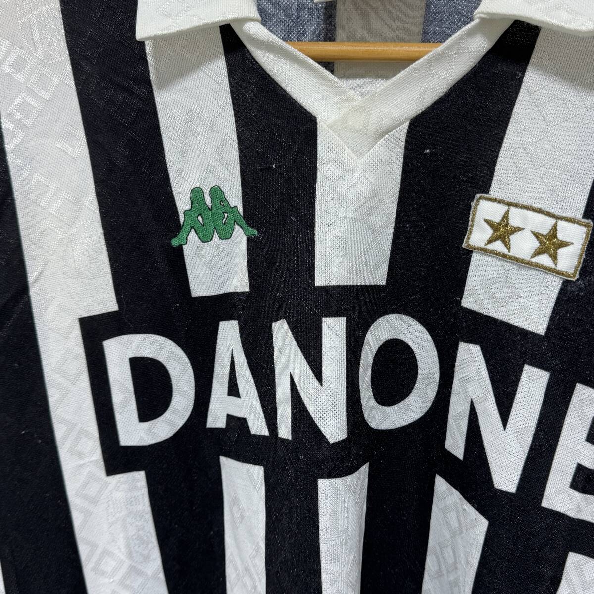 イタリア製 Kappa カッパ Juventus ユヴェントス ユベントス ユニフォーム ゲームシャツ L程度 白黒 メンズ サッカー 古着 24-0319_画像5