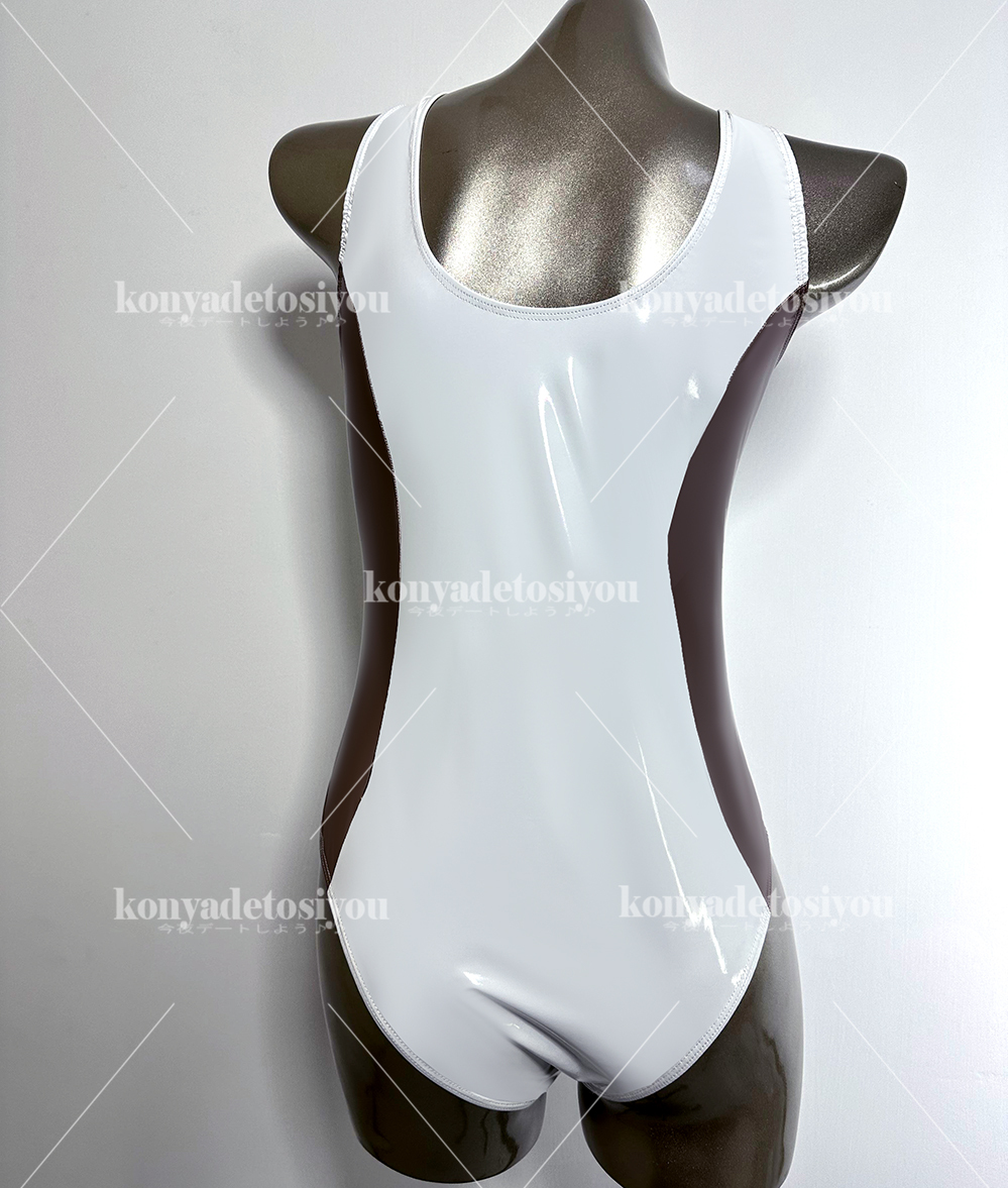 LJH23036 белый & золотой супер глянец высокий ноги Leotard костюмированная игра купальный костюм RQ race queen can девушка спортивная форма маскарадный костюм Event фотосъемка . костюм 