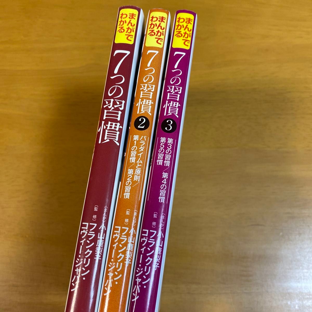 まんがでわかる７つの習慣 小山鹿梨子／まんが　フランクリン・コヴィー・ジャパン／監修　3冊セット