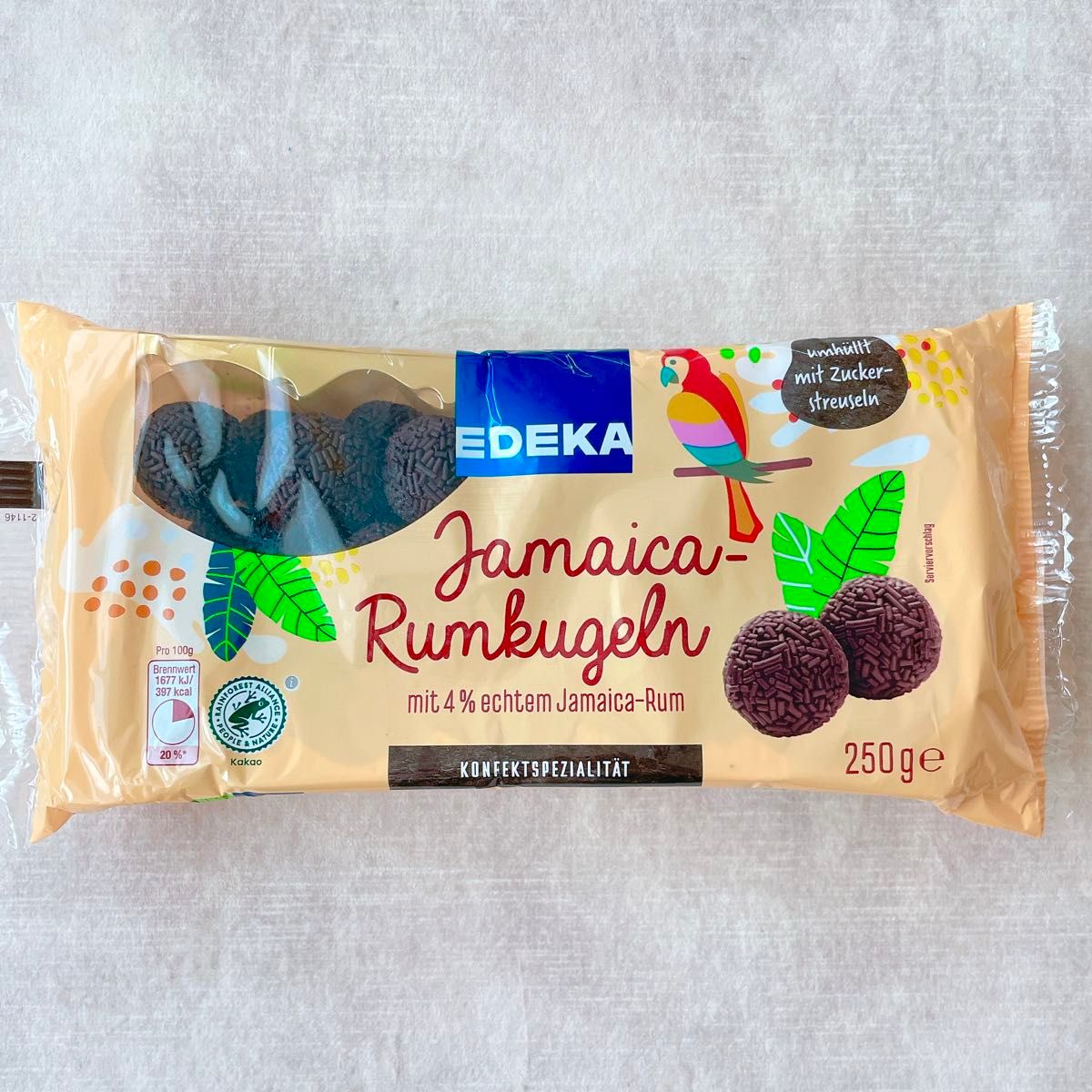 EDEKA【日本未販売】Jamaica Rumkugeln 250g ジャマイカラム　ドイツチョコレート