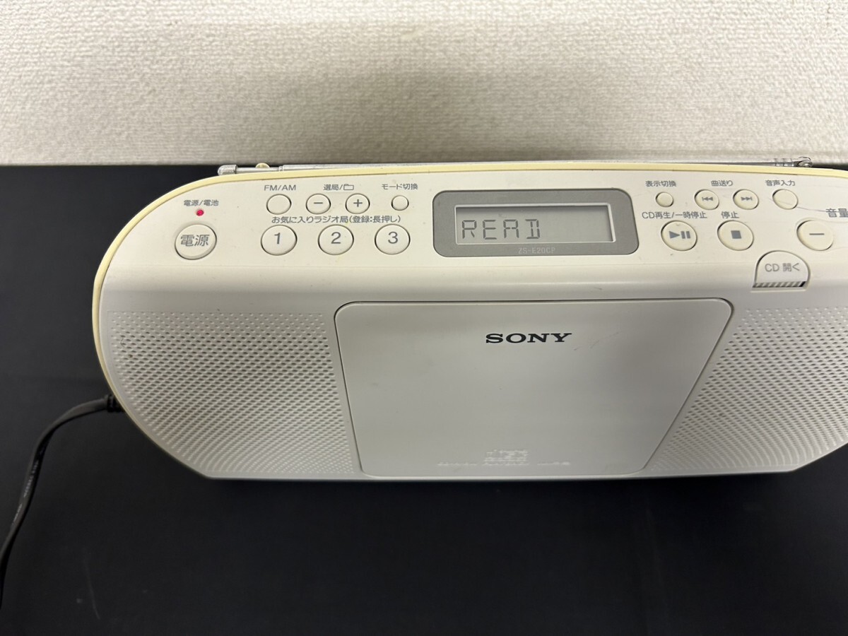 A2　SONY　ソニー　ZS-E20CP　パーソナル　オーディオ　システム　通電確認済み　CD　オーディオ機器　現状品_画像2