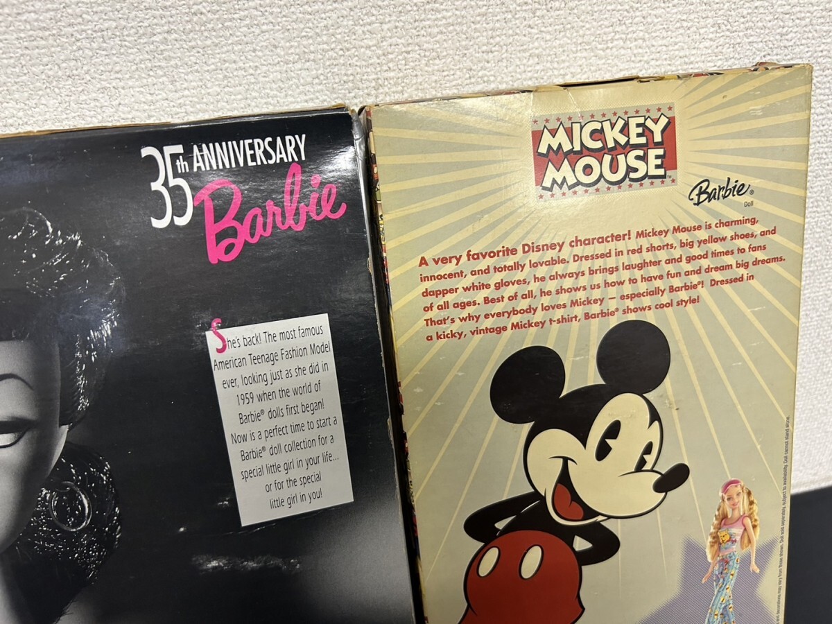 未開封含む A1 MATEL マテル Barbie バービー 人形 ドール 2点 35th ANNIVERSARY 35周年 MICKY MOUSE ミッキーマウス ヴィンテージの画像7