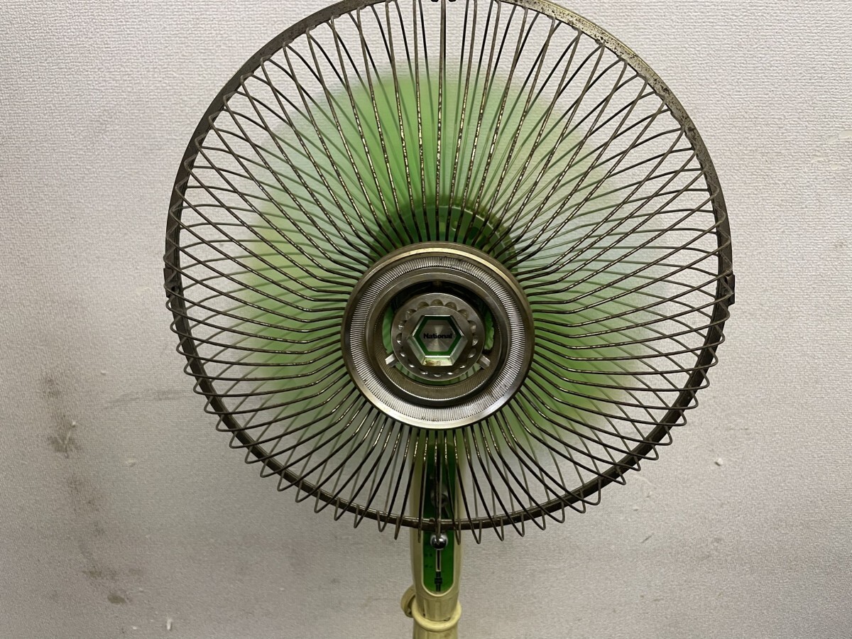  Showa Retro A3 National National F-30V1G 30.. interval . electric fan antique electrification has confirmed simple operation verification ending present condition goods 