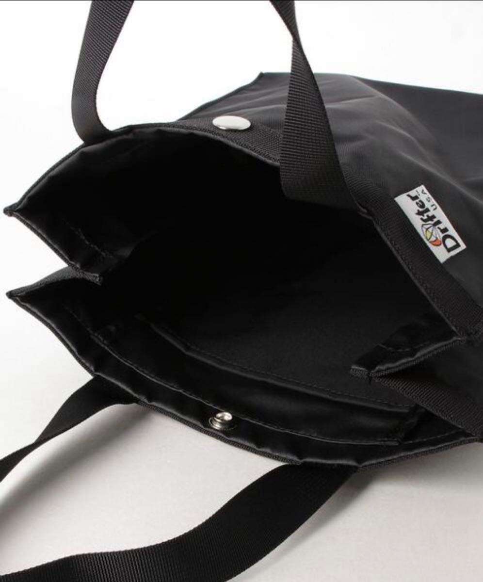 【新品未開封】ドリフター ナイロンスクエアトートバッグ 黒Sサイズ DRIFTER PAPER BAG TOTE S エコバッグ