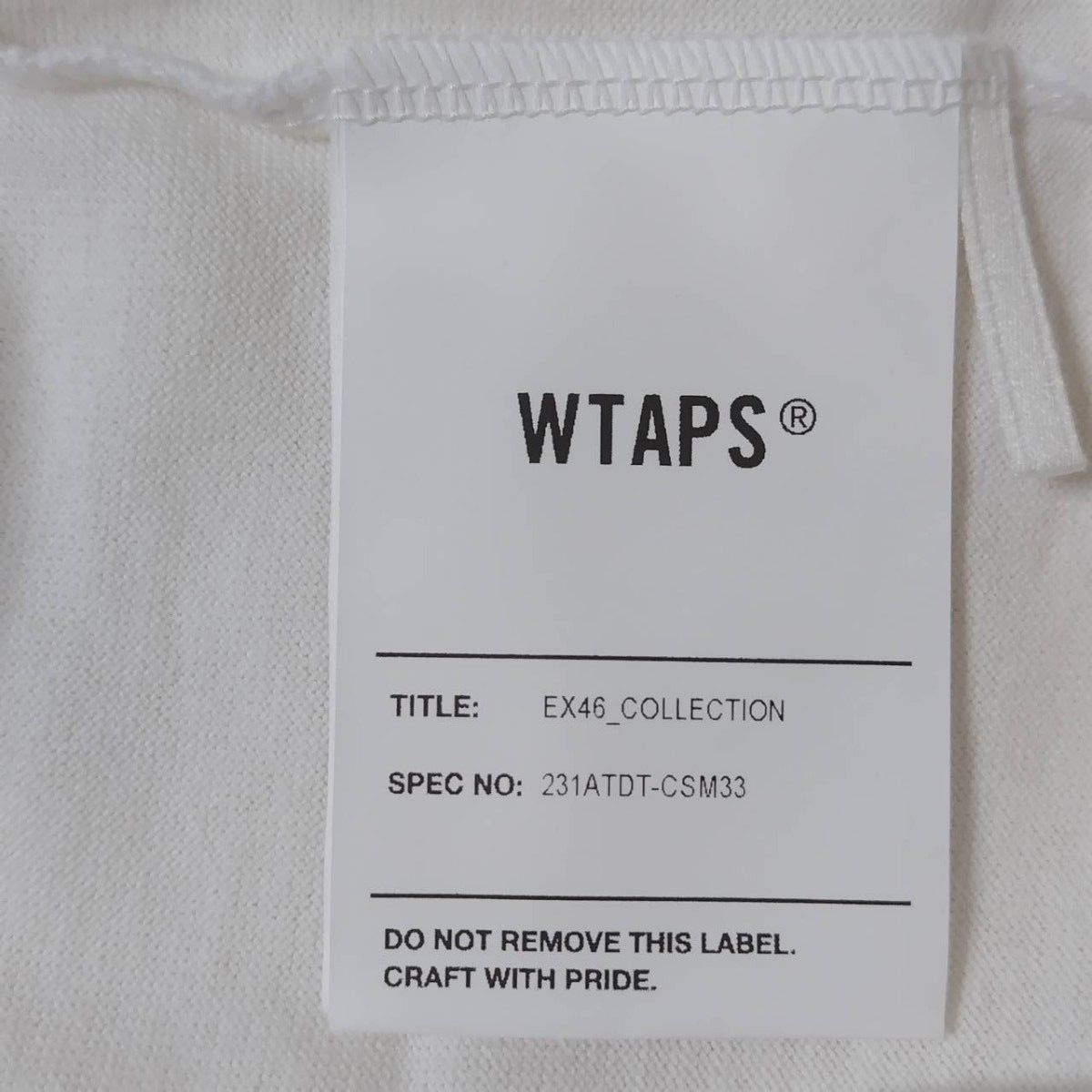 【新品】WTAPS23SS WTVUA/SS/COTTON231ATDT-CSM33