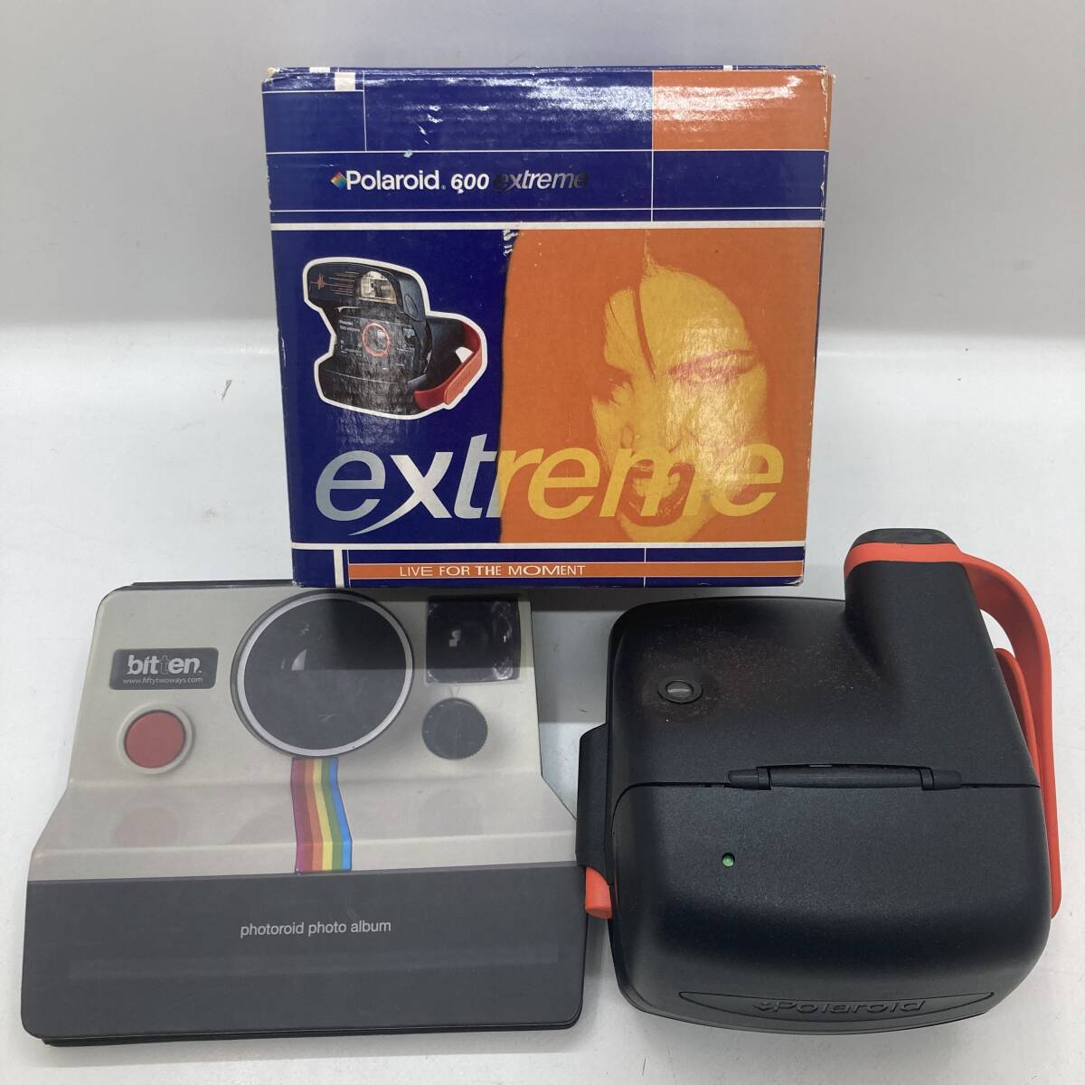 【1円～】ポラロイド Polaroid 600 extreme [アルバム付] インスタント フィルム カメラ レトロ【中古品】_画像1