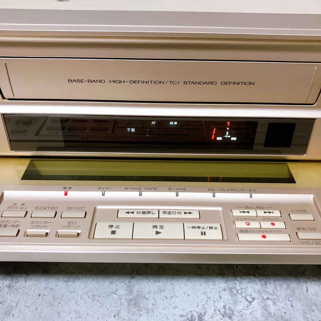 【希少・通電ジャンク】ビクター ビデオ カセット デッキ HR-W5 Victor レコーダー 現状品 VHSの画像5