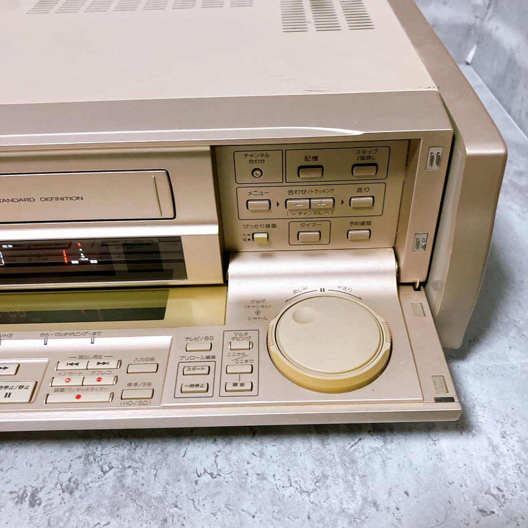 【希少・通電ジャンク】ビクター ビデオ カセット デッキ HR-W5 Victor レコーダー 現状品 VHSの画像6