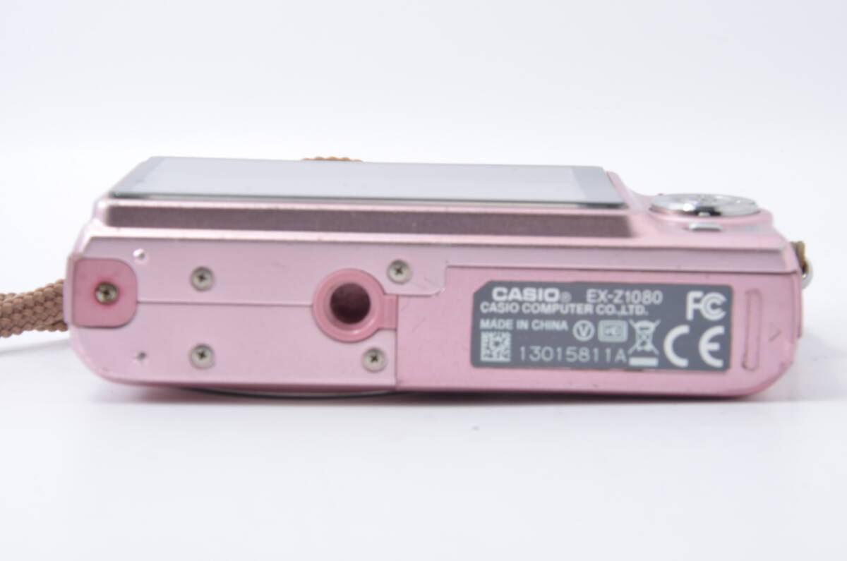 ★実用品★ カシオ CASIO EXILIM EX-Z1080 コンパクトデジタルカメラ ピンク B143 #220_画像7