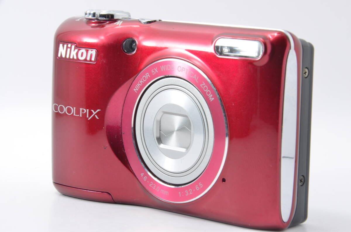★極上品★ ニコン NIKON COOLPIX L26 レッド コンパクトデジタルカメラ B165 #500