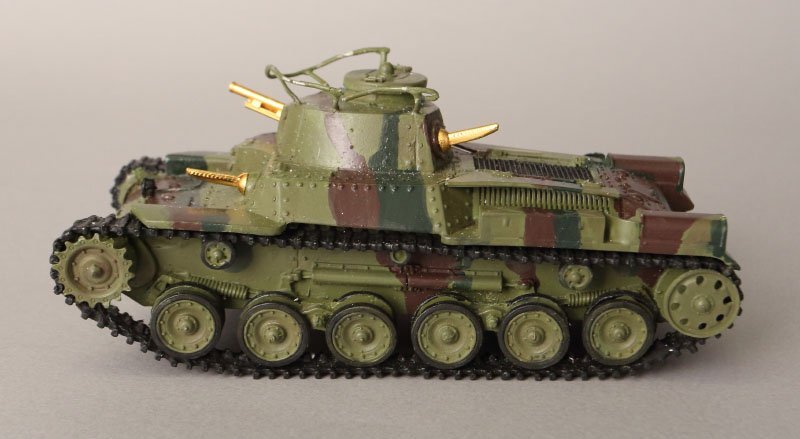 【深和】フランクリン・ミント社◆九七式中戦車 ピューター製レプリカ 1/35スケール_画像2