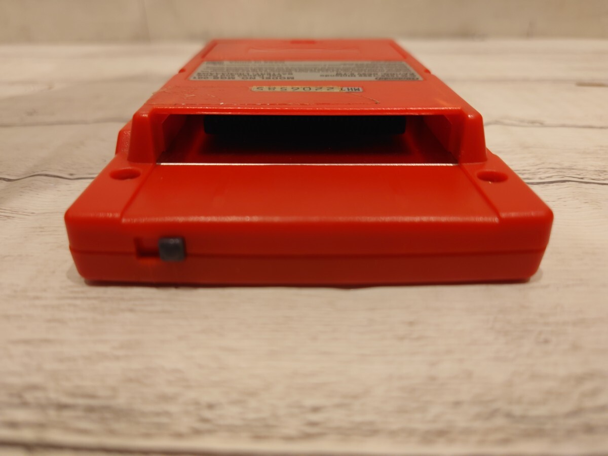 sr1234 140 訳あり動作品 Nintendo ゲームボーイポケット 赤 MGB-001 GAMEBOY pocket ゲームボーイ 任天堂 ゲーム機 本体のみ 現状品 中古_画像5