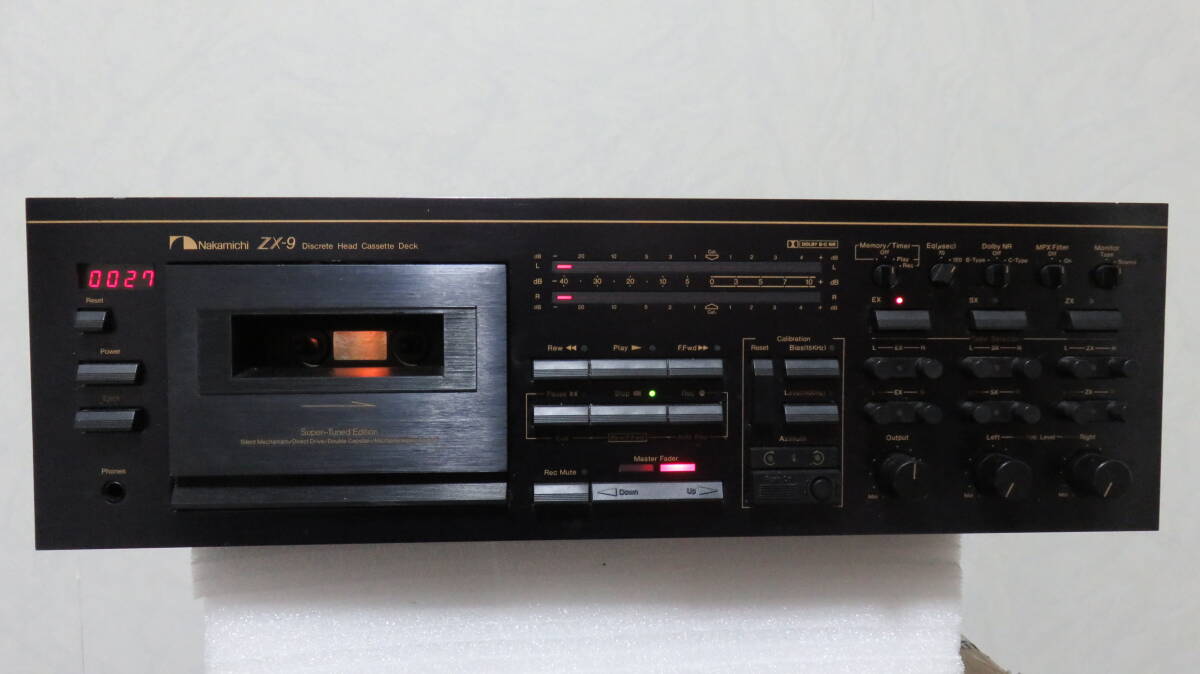 美品　Nakamichi ZX-9　カセットデッキ　ワンオーナー　整備完成品　優良生産シリアルナンバーです_画像2