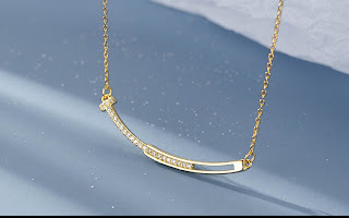 新品 送料全国一律 デザインセンスネックレス Gold necklace 18kgp Gold Plated 47_画像1
