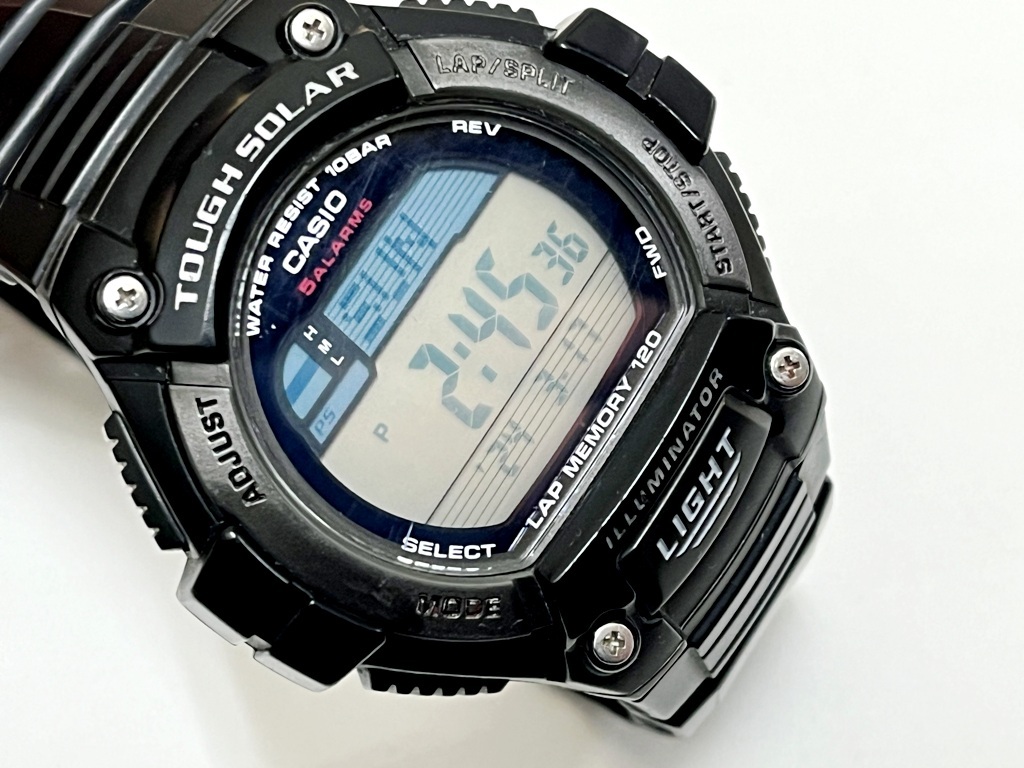 ☆CASIO/カシオ タフソーラー W-S220 メンズ腕時計《現状稼働/訳アリ/中古品》☆ _画像1