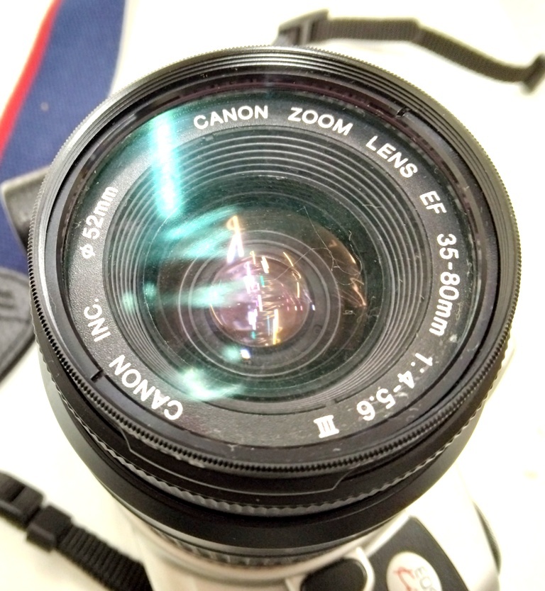 ☆Canon/キャノン EOS kiss 一眼レフカメラ+LENS ZOOM EF 35-80㎜ 1:4.5-5.6《動作未確認》中古※税込価格_画像5