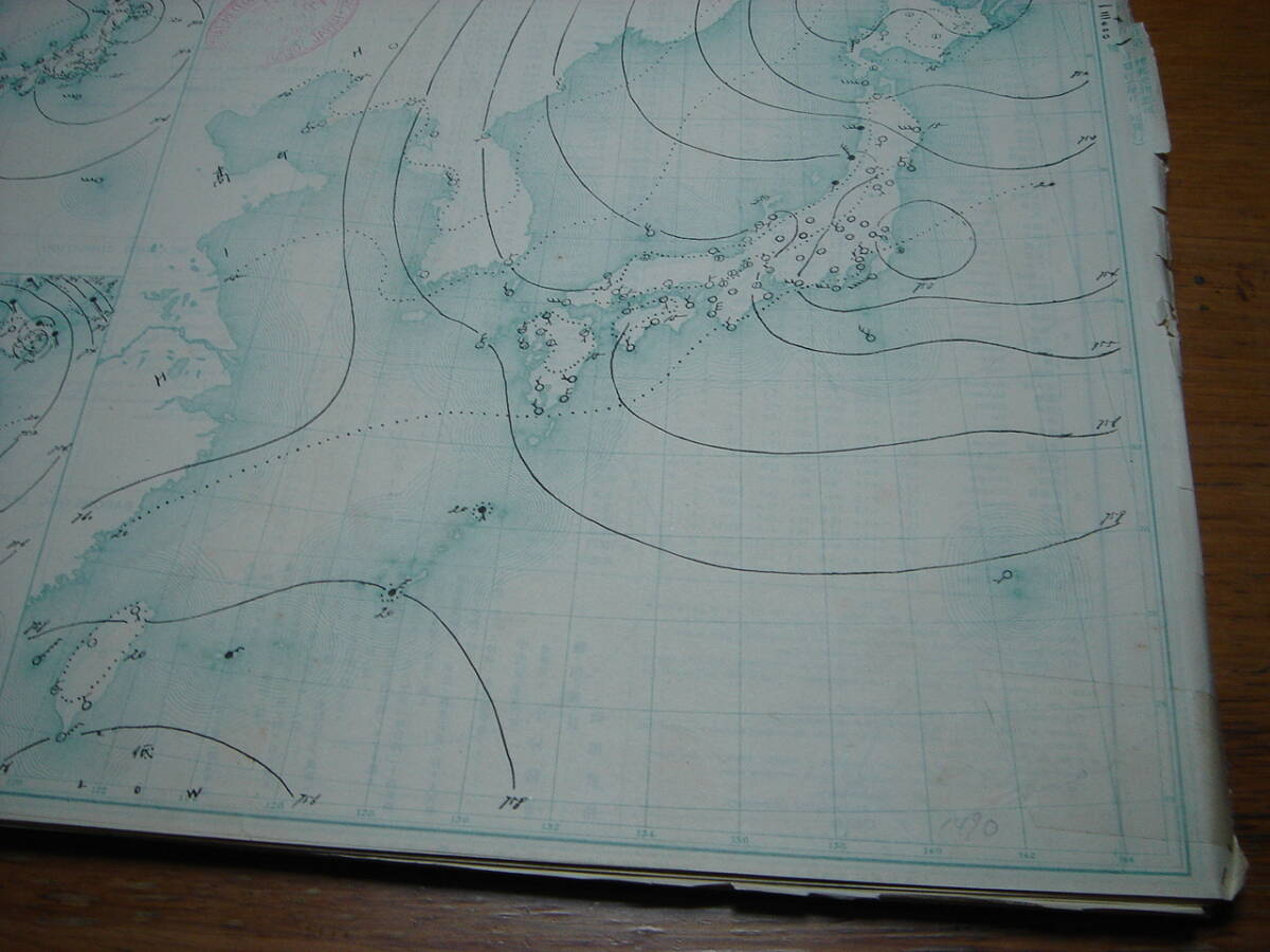 戦前 中央気象台発行大判天気図 明治41年10-12月期92枚一括■朝鮮台湾中国測候所データ大量■釜山木浦仁川平壌元山台南澎湖島台北大連上海_画像8