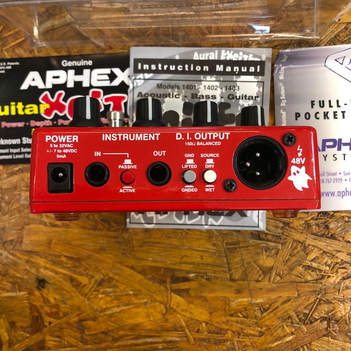 【現状品】APHEX Guitar Xciter Model 1403 エキサイター D.I DI エンハンサー enhancerの画像4