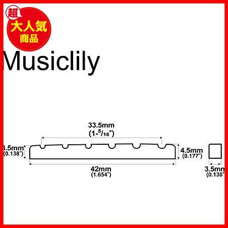 【◆！最安値！◇】 ★42x4.5x3.5mm★ エレキギター弦溝加工済み牛骨ナット 6弦フェンダーストラト/テレキャスターギター用 42x3.5x4.5mmの画像2