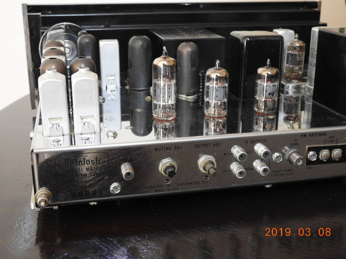 *McIntosh McIntosh vacuum tube FM tuner MR71 operation goods beautiful goods Japan domestic FM broadcast reception correspondence maintenance settled valuable goods *