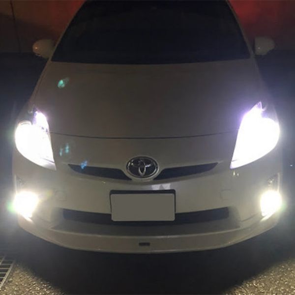 車検対応 LED ヘッドライト フォグ H4/H8/H11/H16/HB3/HB4/H1/H3/H7 バルブ 6000K ホワイト 16000lm 12V用 COBチップ プリウス_画像2