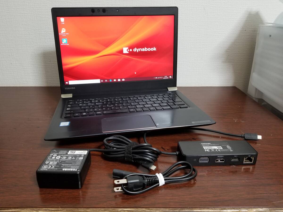 381 東芝 dynabook U63DN Core i5 第8世代 (8350U)◆メモリ8GB◆超高速 M.2 SSD256GB◆13.3インチFull HD◆Win10 PC Office 2021_画像1