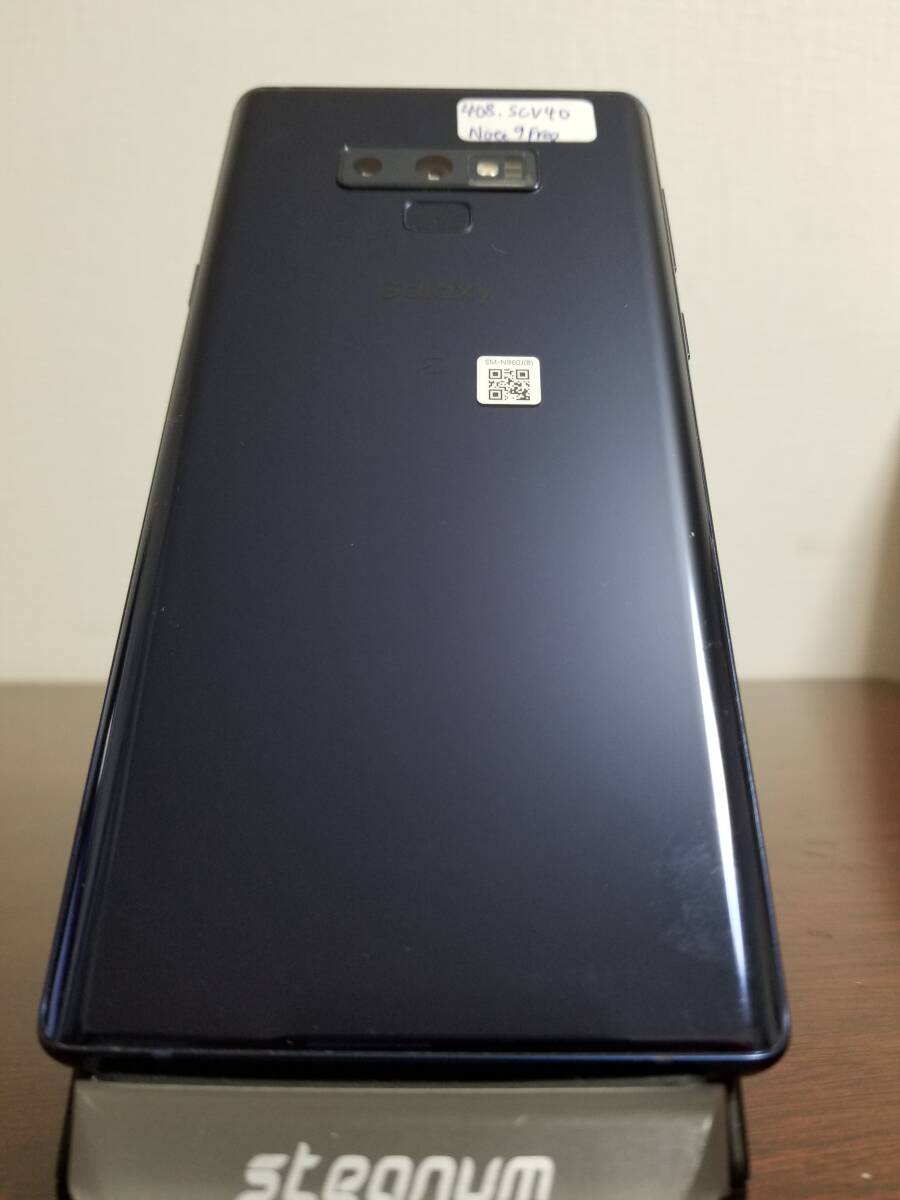 408 SCV40 au SAMSUNG Galaxy Note 9 Black SIMフリー 128GB /6GB 本体+Spen Samsung・中古品】ジャンクの画像5