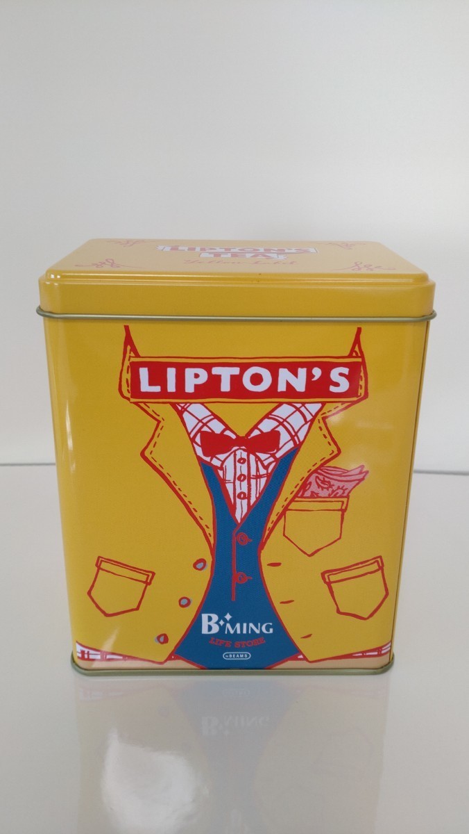 リプトン缶 ４缶セット BEAMS B:MING コラボ缶あり Lipton Yellow Label イエローラベル 紅茶缶 ビームスの画像4