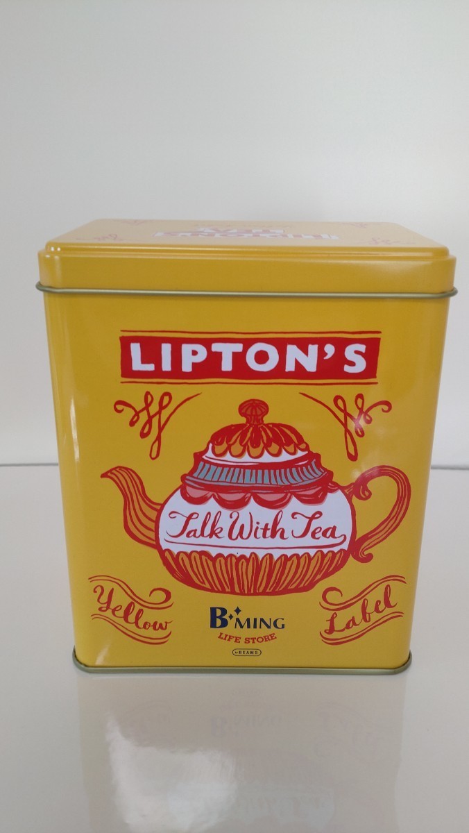 リプトン缶 ４缶セット BEAMS B:MING コラボ缶あり Lipton Yellow Label イエローラベル 紅茶缶 ビームスの画像5