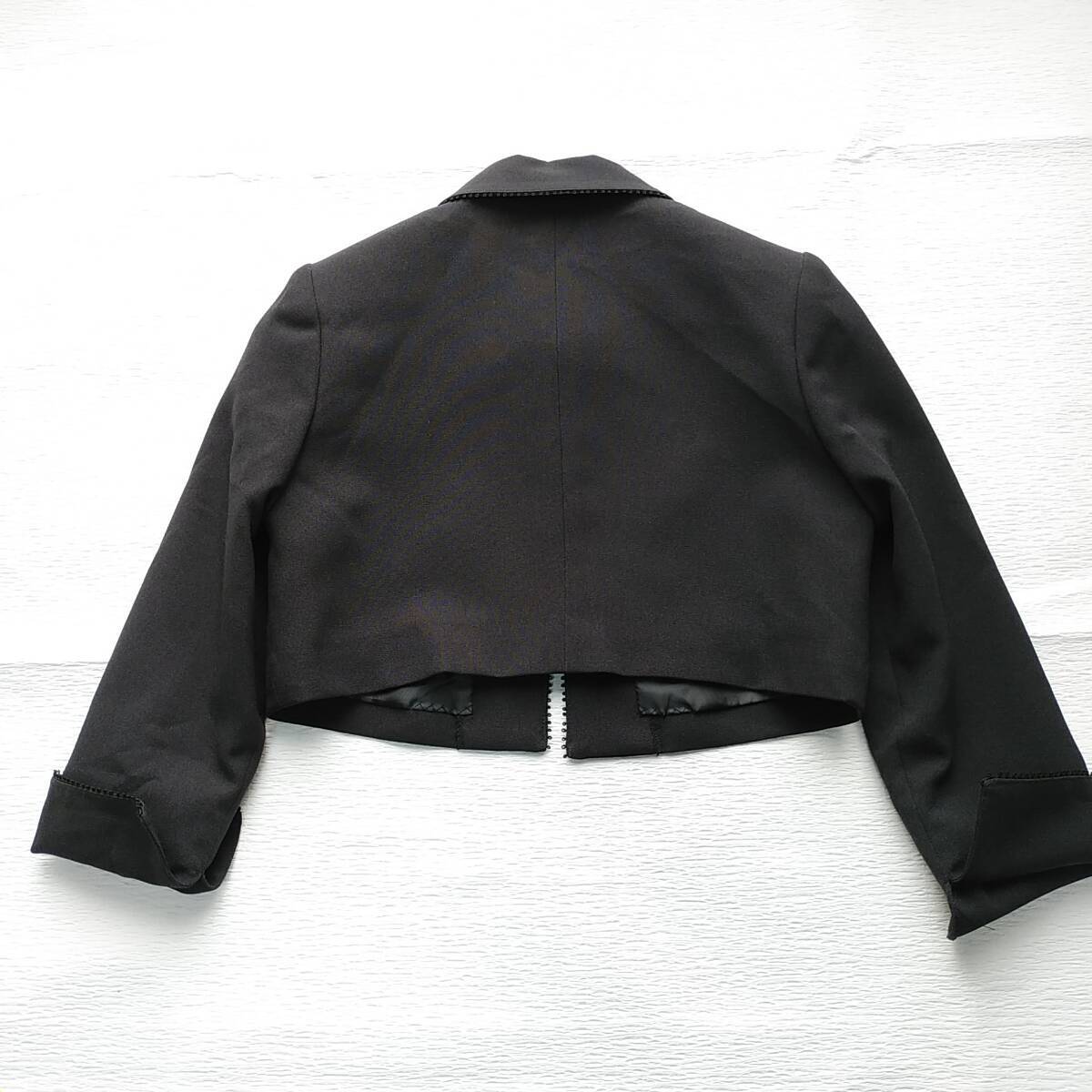 ヒロミチナカノ　女の子120　スーツ　ジャケット　ワンピース　フォーマル　チェック　黒ピンクグレー　hiromichi nakano 240208-06_画像5