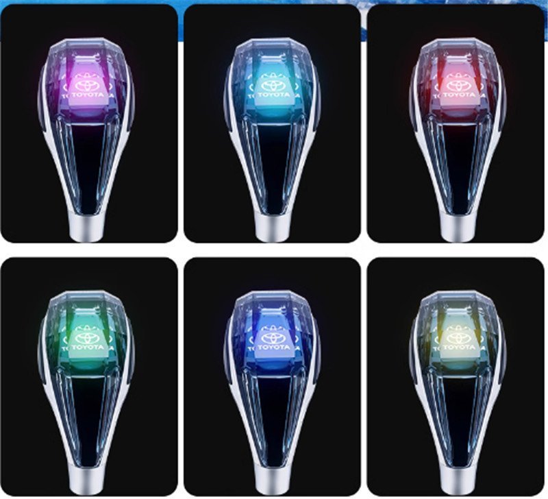 シフトノブトヨタ シフトノブ LED　水晶　 イルミネーション M8 汎用　 変色 7色 発光タイプ 自動点灯 充電_画像5