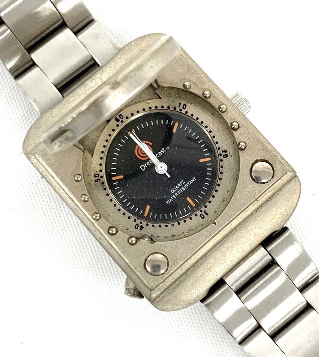 T03/086 SEGA Sega Dreamcast Dreamcast accessory list watch doli Cath SEGA collaboration metal breath analogue clock wristwatch 