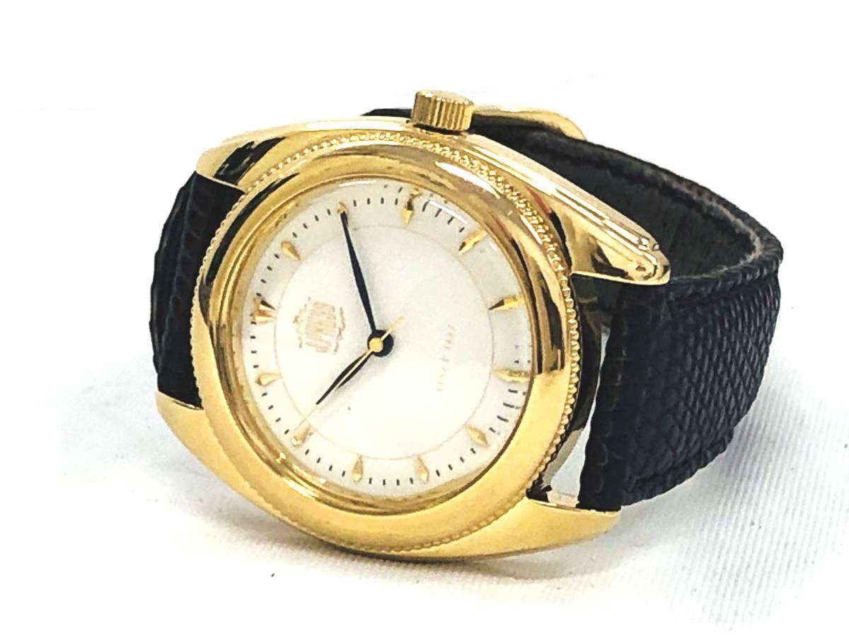 T02/107 JPRESS 1902 CITIZEN シチズン 腕時計 17石 手巻き 裏スケ GP/ss 6631 記念品？非売品？_画像4