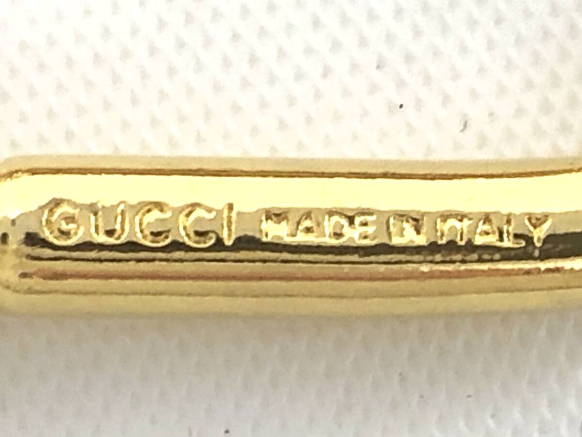 T03/144 GUCCI Gucci GG Logo кольцо для ключей брелок для ключа Gold / черный 