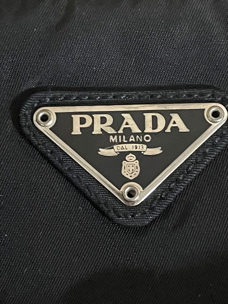 PRADA プラダ テスート ナイロン トートバッグ 肩掛け ブラック 黒 三角ロゴ