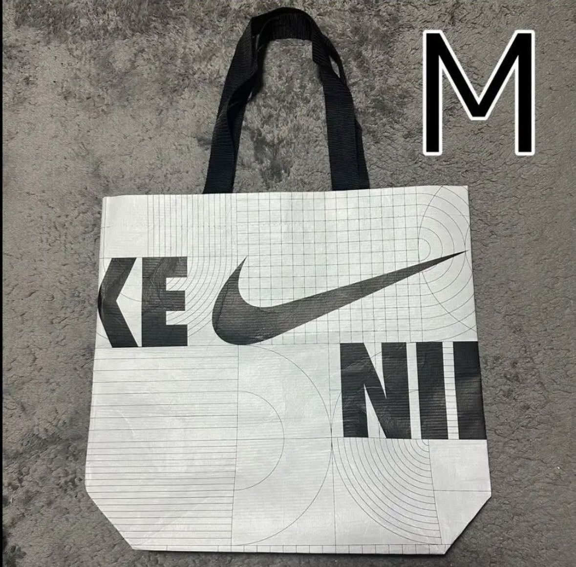 3枚セット! 新品 NIKE エコバッグ S M L 新品 ナイキ トートバッグ ショッパー ショップ袋 エコバック 3点セット 韓国 白 ホワイト 黒_画像4