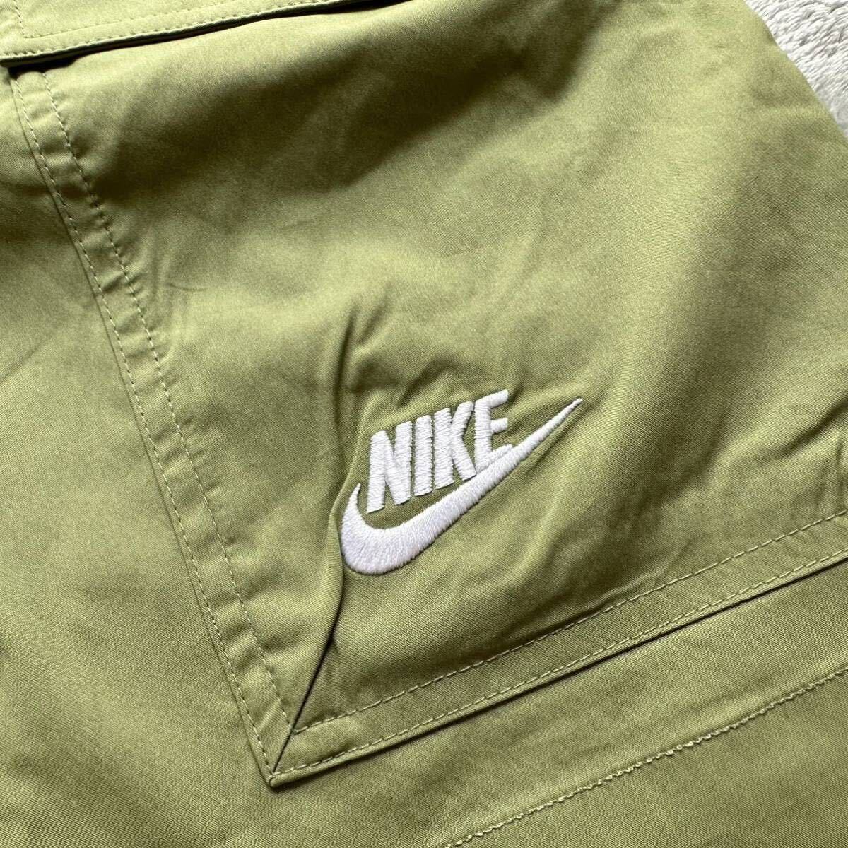 格安送料 Mサイズ 新品 NIKE ナイキ ハーフパンツ ウーブン ショートパンツ カーキ カーゴパンツ ユーティリティ 刺繍 DM6834-334_画像4