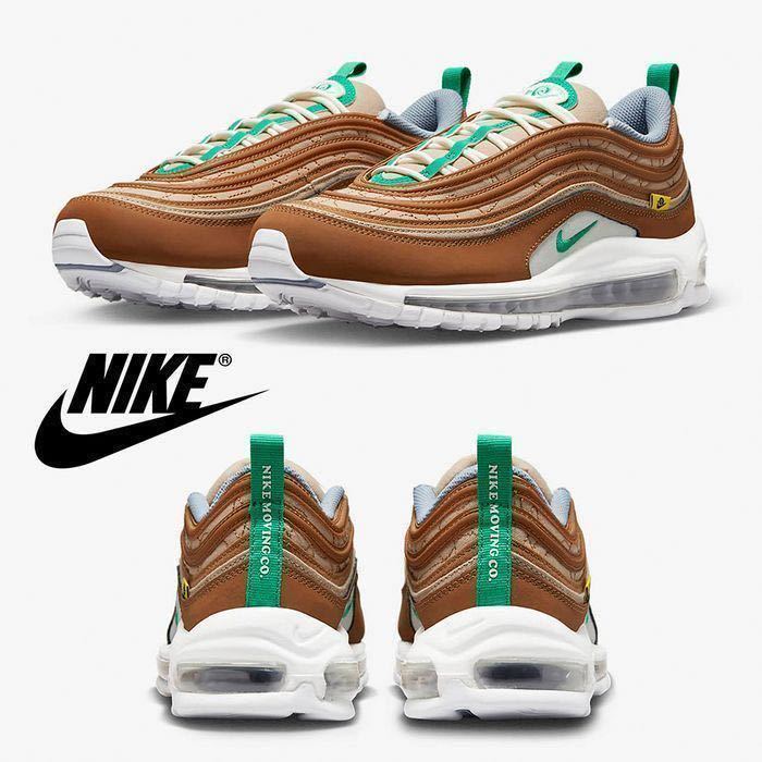 27.5cm 新品 NIKE AIR MAX 97 SE ナイキ エアマックス97 AIRMAX97 スニーカー シューズ ブラウン 茶 白 ホワイトaDV2621-200_画像2