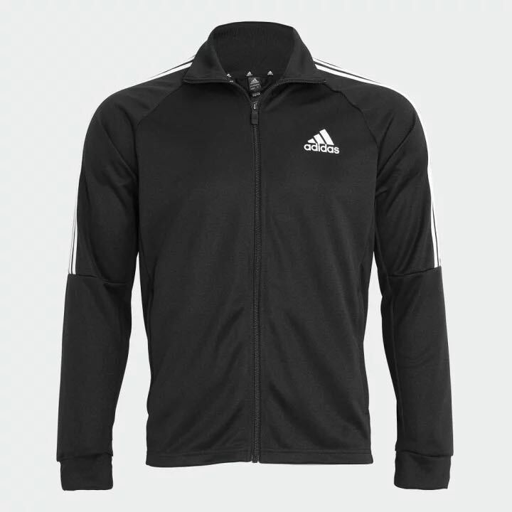 格安送料 Mサイズ 新品 adidas アディダス 上下セット セットアップ ジャージ トラックスーツ ジャケット トラックパンツ ブラック aH28922_画像3