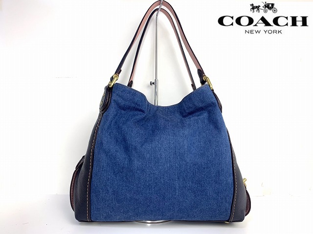 美品 送料無料 コーチ COACH デニム 2Way ショルダーバッグ 美品 送料無料 コーチ COACH デニム 2Way ショルダーバッグ