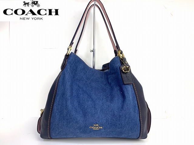 美品 送料無料 コーチ COACH デニム 2Way ショルダーバッグ 美品 送料無料 コーチ COACH デニム 2Way ショルダーバッグ