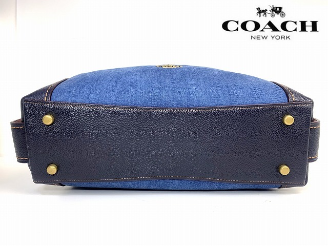 美品 送料無料 コーチ COACH デニム 2Way ショルダーバッグ 美品 送料無料 コーチ COACH デニム 2Way ショルダーバッグ